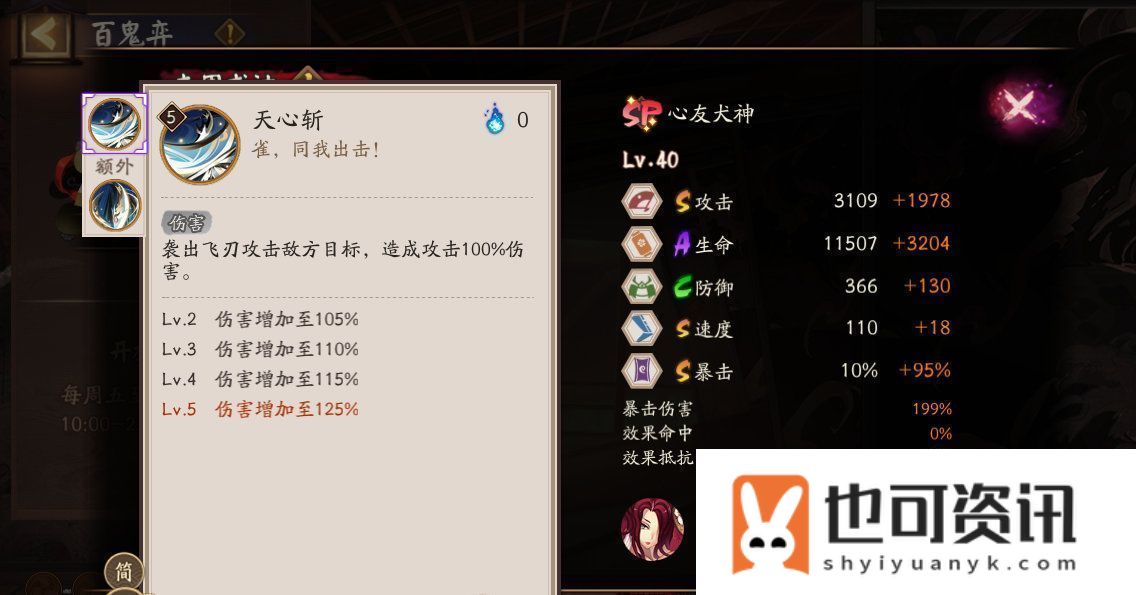 阴阳师SP心友犬神技能介绍阴阳师SP心友犬神技能怎么样