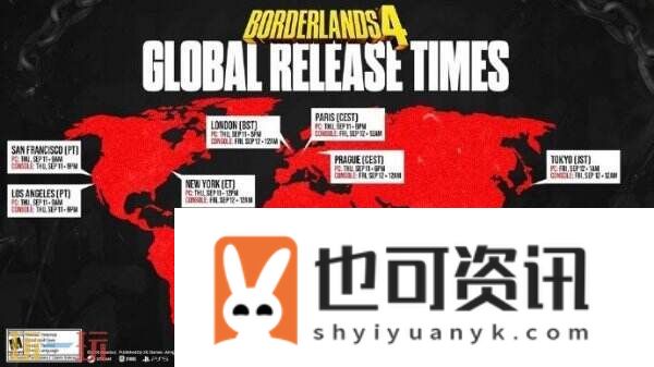 夺宝射击游戏无主之地4全球发售时间公布