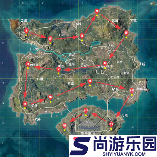 和平精英密室位置图