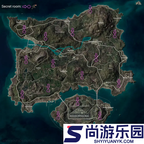 和平精英密室位置图