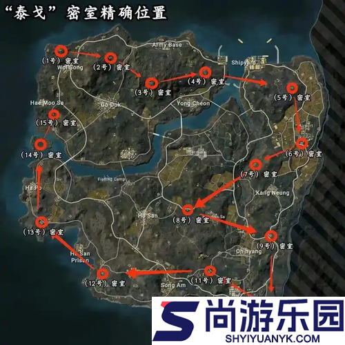 和平精英密室位置图