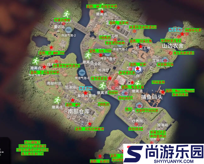 逃离鸭科夫攻略地图