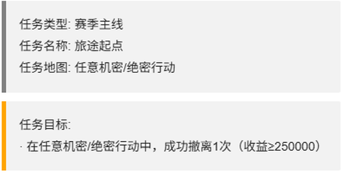 三角洲行动一阶段主线任务一览-三角洲行动s7赛季任务