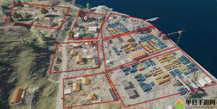 绝地求生游戏攻略，G港详细俯视图解析及位置报点图解指南