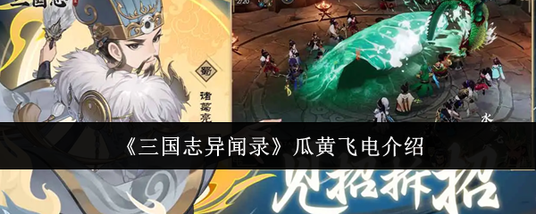 《三国志异闻录瓜黄飞电介绍》三国志异闻录瓜黄飞电怎么样