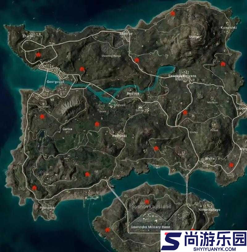 绝地求生游戏中AUG步枪刷新分布地点全面详细介绍