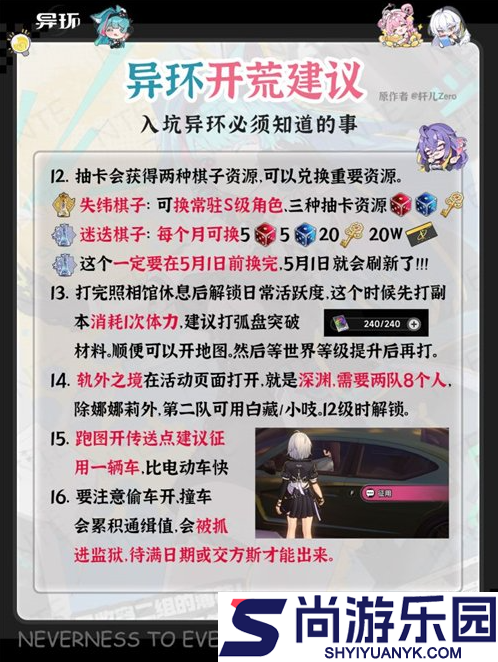 异环开荒必看建议