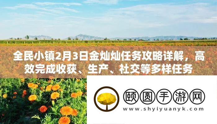 全民小镇2月3日金灿灿任务攻略详解
