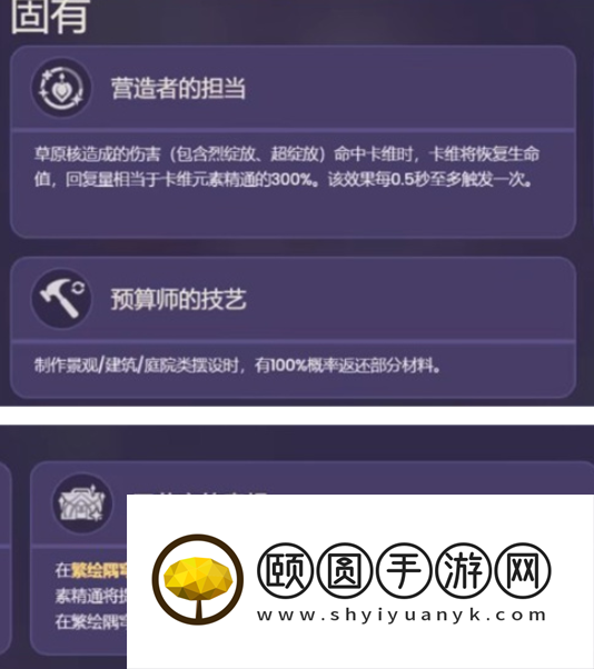 《原神》新角色卡维天赋效果一览