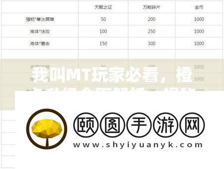 我叫MT玩家必看