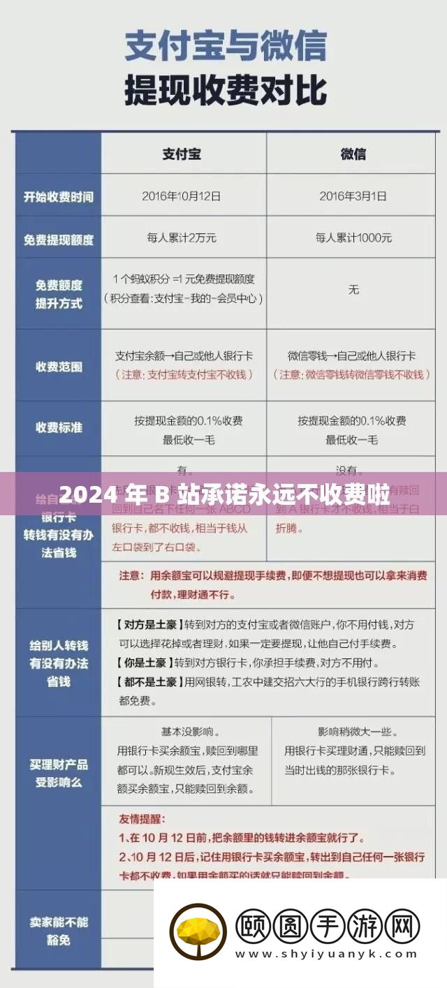 2024 年 B 站承诺永远不收费啦