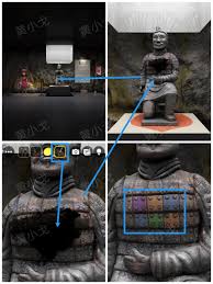 Room兵马俑展览区和石壁怎么通关