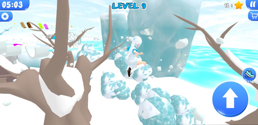 冬季冰雪奥比动漫女孩跑酷安卓版下载