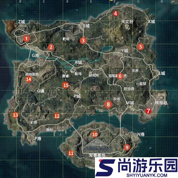 和平精英海岛密室在哪个位置