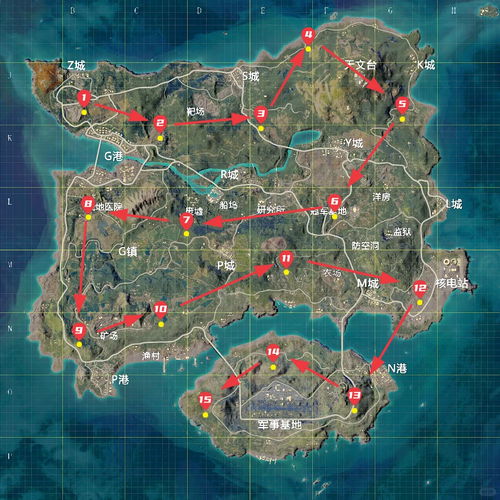 和平精英密室位置图,和平精英密室最新点位图密室最新点位图-和平精英密室位置图