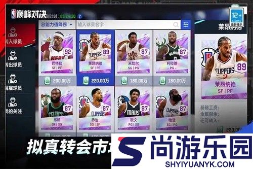 美职篮绝对巨星最强阵容组合