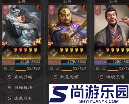 三国志战略版群雄武将搭配花席