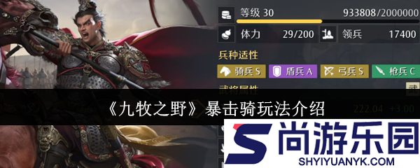 九牧之野暴击骑怎么玩