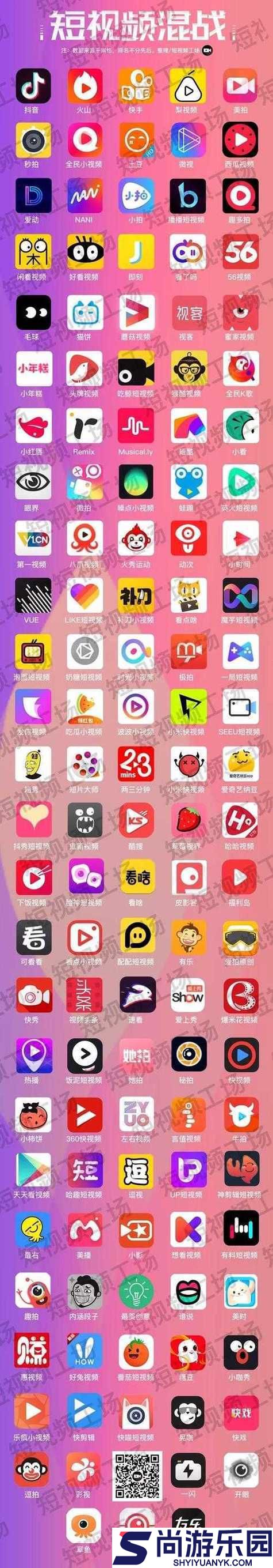成品短视频软件网站大全