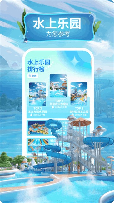 蓝色水世界