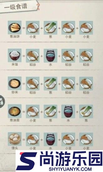 江湖悠悠食谱图鉴大全