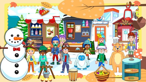 托卡迷你城市滑雪人游戏