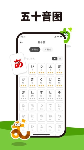 MOJiKana app
