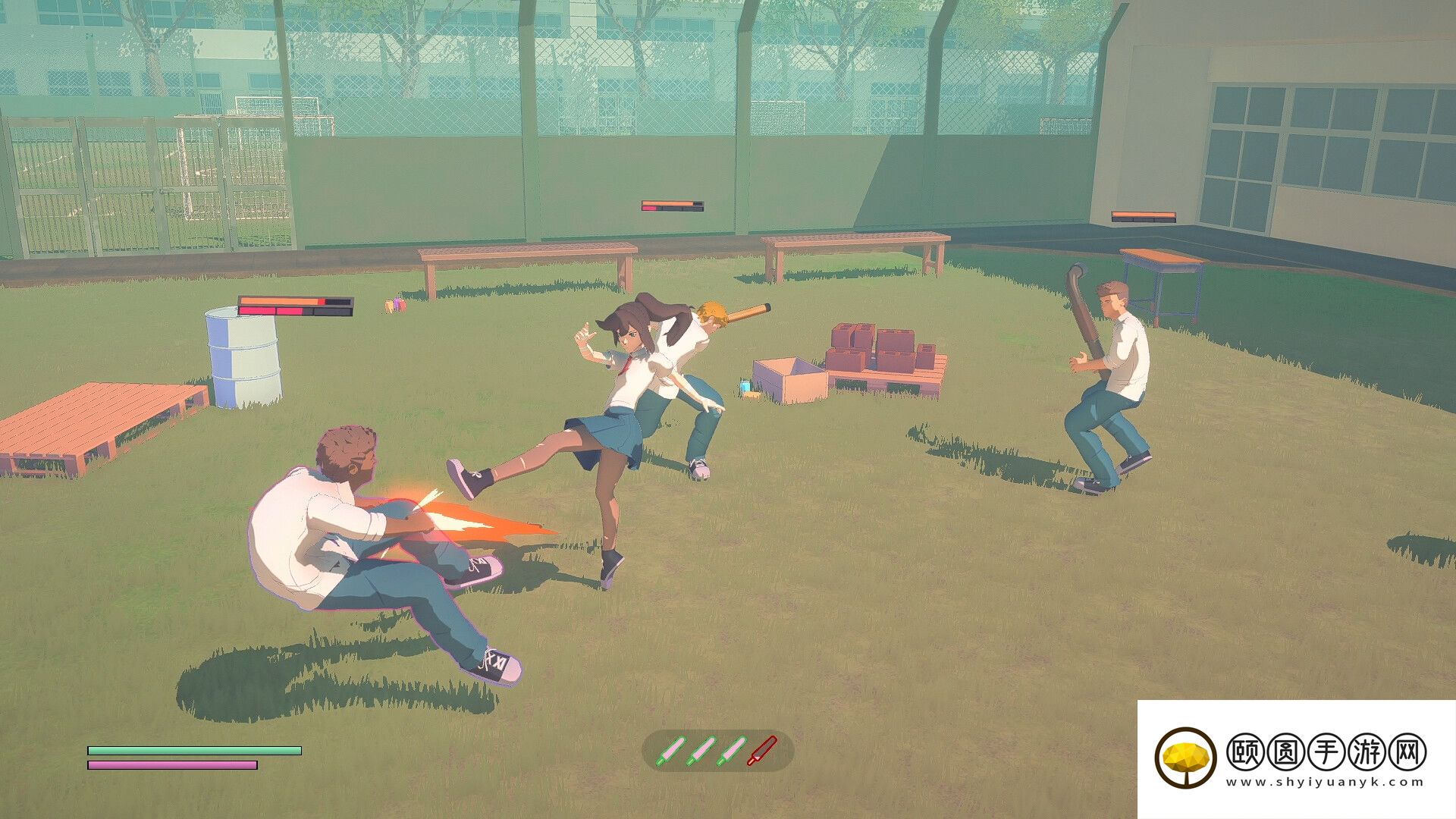 日漫风格少女格斗动作游戏《零至七年级》现已上线Steam平台