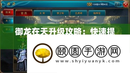御龙在天升级攻略