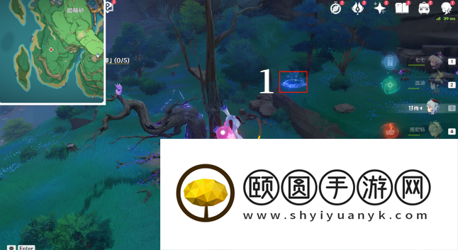 《原神》医樱五棵树位置一览 