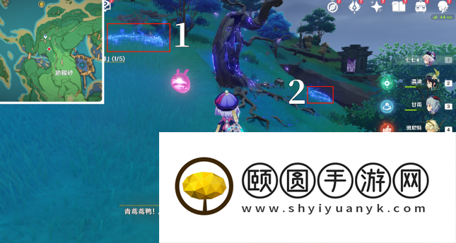 《原神》医樱五棵树位置一览 