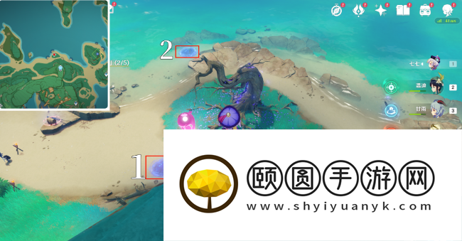《原神》医樱五棵树位置一览 