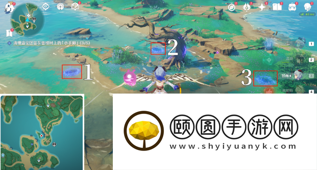 《原神》医樱五棵树位置一览 
