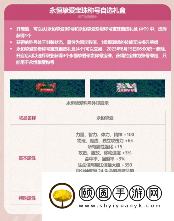 《DNF》2023年五一耕耘礼包称号属性介绍