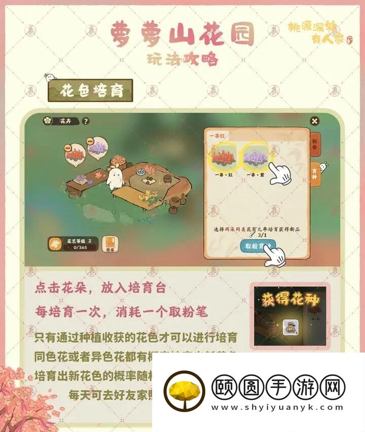 《桃源深处有人家》萝萝山花园玩法介绍
