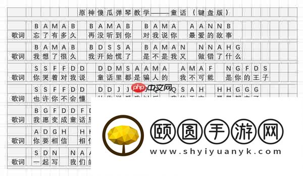 童话琴谱一览