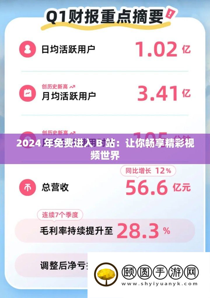 2024 年免费进入 B 站